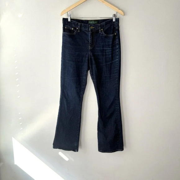 Lauren Ralph Lauren Denim - Lauren Ralph Lauren Classic Bootcut Straight Leg Jeans Women’s Sz 6 Dark Classic